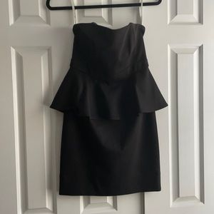 Shoshanna peplum strapless dress